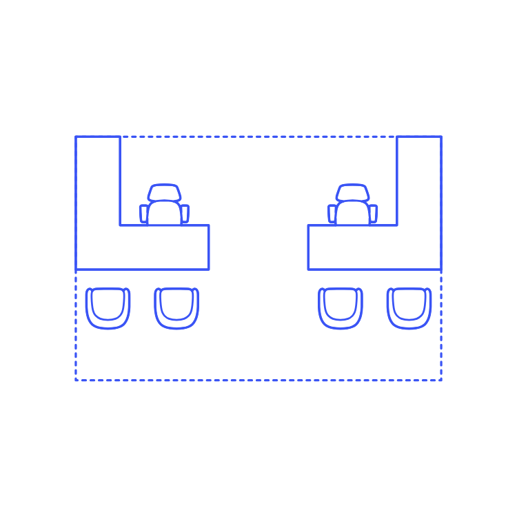 Layouts Private Offices Shared L Shape Center Guest Outline Svg Vector Free Vectors
